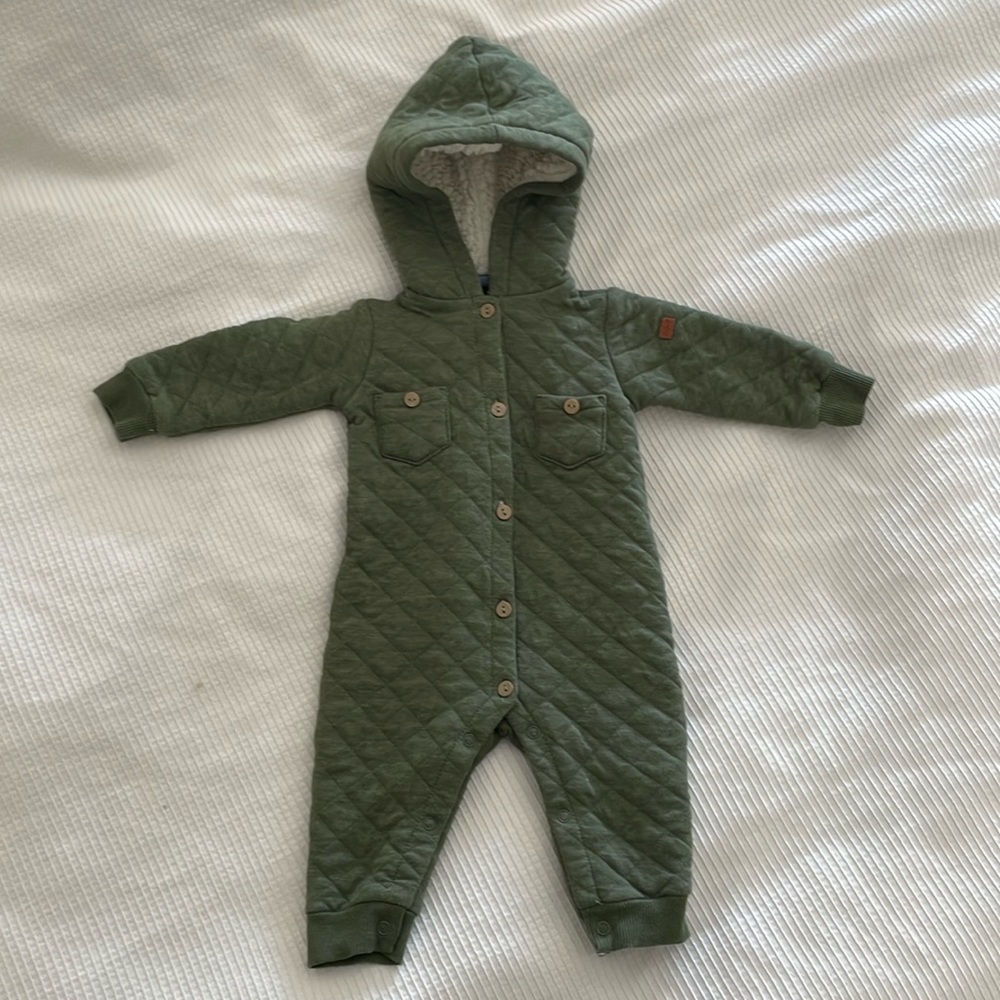 COPY - 7 for All Mankind Baby Fleece Coverall with Hood